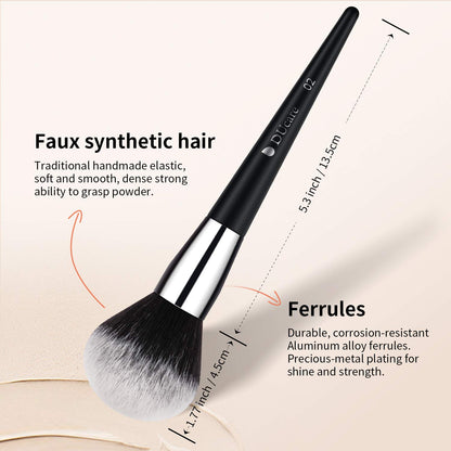 32Pcs Makeup Brush Set, Black Kabuki Foundation Blending Brushes, Professional Face Eye Makeup Kit with Fan Concealer Contour Eyeshadow Brushes for Liquid Cream Powder